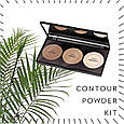 Бронзатор і Хайлайтер Golden Rose Contour Powder Kit 3 in 1 (пудра-контур), фото 4
