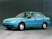 Стекло ветровое (лобовое) Hyundai Accent/Pony/Excel (Седан, Хетчбек) (1994-1999), BENSON, Ветровое зелен.