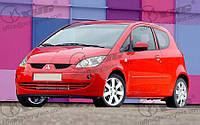 Стекло ветровое (лобовое) Mitsubishi Colt (3 дв.) (Хетчбек) (2003-2006), BENSON, Ветровое зелен. полоса