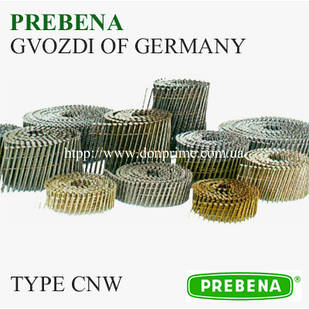 Гвозд столярний для пневмопістолета тип — CNW (PREBENA)
