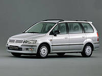 Стекло ветровое (лобовое) Mitsubishi Space Wagon (Минивен) (1997-2003), BENSON, Ветровое зелен. полоса голуб.,