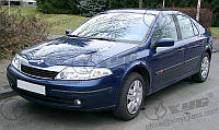 Стекло ветровое (лобовое) Renault Laguna (Хетчбек, Комби) (2001-2007), LEMSON, Ветровое зелен. полоса голуб.