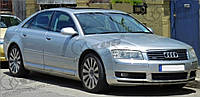 Скло вітрове (лобове) Audi A8 (Седан) (2002-2009), LEMSON, Вітрове зелене. смуга сіра, з міткою для