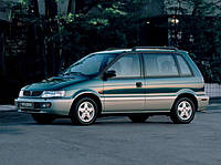 Скло вітрове (лобове) Mitsubishi Space Runner (Мінівен) (1991-1997), LEMSON, Вітрове зелений. смуга сіра