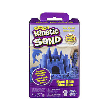 Пісок для дитячої творчості - KINETIC SAND NEON (блакитний) 71423B