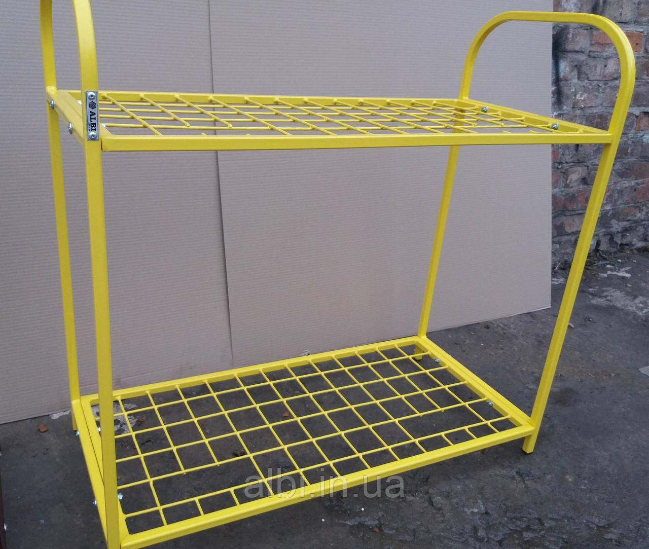 Стійка для садового інструменту жовта, зберігання садового інструменту