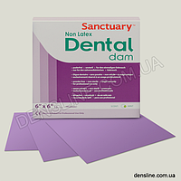 Безлатексные платки для коффердама DentalDam 6"х6" - 15шт/уп (Sanctuary)