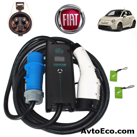 Зарядний пристрій для електромобіля Fiat 500e Zencar-J1772-32A