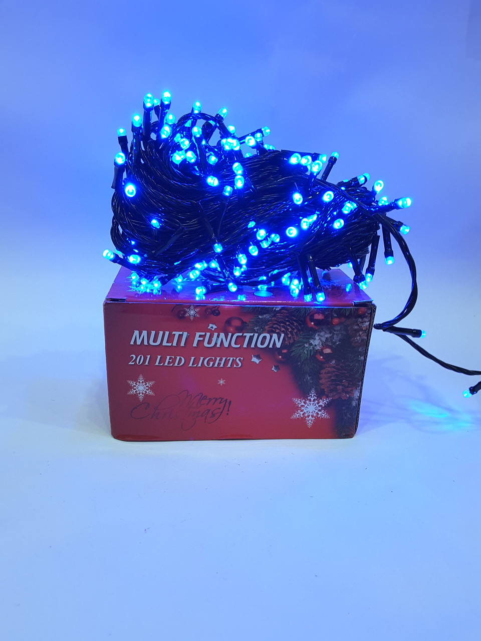 Новорічна гірлянда 201 лампа Синя, фото 1