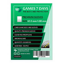 Протектори для карт Games 7 Days 50 шт. (63.5 х 88 мм) Premium Quality