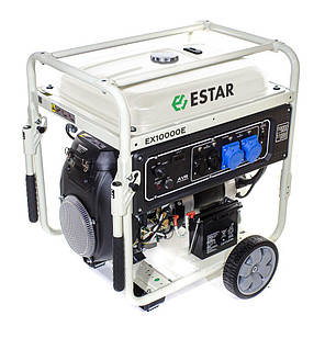 Однофазний бензиновий генератор ESTAR EX10000 EA+АВР