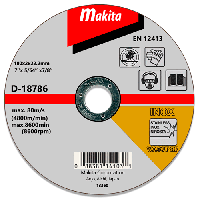 Отрезной диск по нержавейке Makita 180 мм *2*22 (D-18786)