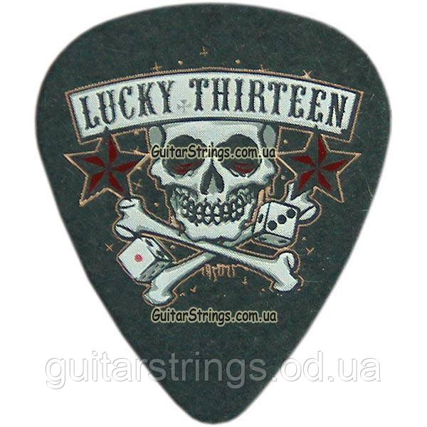 Медиатор Dunlop L11R1.0L13B Lucky 13 Skull Dice 1.00 mm