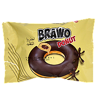 Кекс Brawo Donut с начинкой какао в глазури (светл.)50г(уп/24шт)