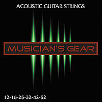 Струны Musician's Gear 80/20 Bronze Acoustic Guitar Strings 12-52