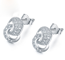 Срібні сережки Ласо зі стерлінгового срібла 925 проби (код 0087)