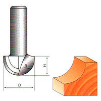 Фреза ГЛОБУС 1012 D30 d12 L120 h40 пазова галтельна