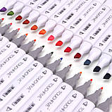 Професійні маркери для скетчінга Touchfive 80 кольорів. Набір для дизайнерів одягу, фото 5