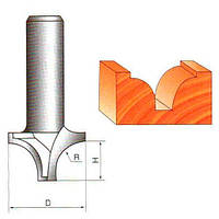 Фреза ГЛОБУС 2057 D19 d8 h10 R6 пазова фасонна