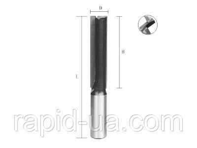 Фреза Атака D16 d8 L54 h20 (021160) пазова пряма кінцева, фото 1