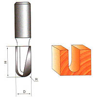 Фреза ГЛОБУС 1012 D16 h30 L110 пазова галтельна