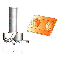 Фреза ГЛОБУС 1027 D28 d8 h12 R4 для виготовлення розеток