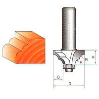 Фреза ГЛОБУС 2009 D45 d8 h18 R8 кромочная фигурная с нижним подшипником