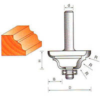 Фреза ГЛОБУС 2013 D38 d8 h16 R4 кромочная калевочная с нижним подшипником