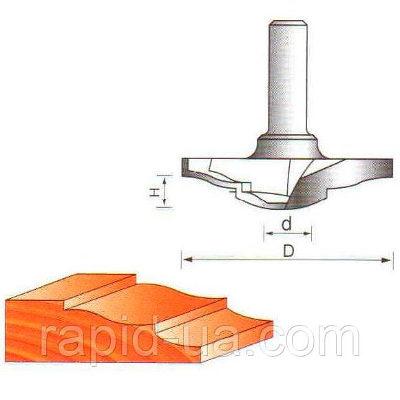 Фреза ГЛОБУС 2416 D50,8 d8 h9,2 фигирейная горизонтальна