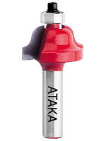 Фреза Атака D28,6 d12 L67 h12,7 R4 (412286) кромочная калевочная.