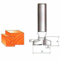 Фреза ГЛОБУС 2512 D25 d8 h13 Пазова конструкційна