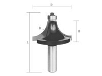 Фреза Атака D31,8 d12 L67 h16,6 (592318) кромочная калевочная 12хR9.5 мм.