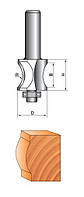 Фреза ГЛОБУС 1013 D28 d8 h36 R20 кромочная фигурная