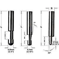 Набір фрез для тріммера d6.35 D6.35 L38.1 h6.35 O7 (50 шт.) СМТ 843.063.11-X50