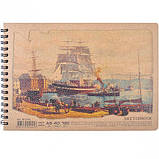 Альбом A5 KRAFT 40 аркушів, 120г / м², спіраль, фото 4