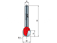 Фреза Freud D9.5 l9 L46 пазовая галтельная