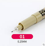 Лінер Sakura Pigma Micron (0.1), 0,25 мм, фото 2