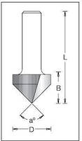 Фреза V-образная (гравировальная) DIMAR D9.5 a90 d6