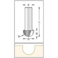 Фреза пазовая галтельная (полукруг) DIMAR R7.9 D15.9 d8