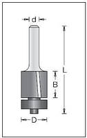 Кромочная Фреза пряма з нижнім підшипником DIMAR D16 h16 d8 з нахилом леза