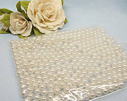 Перли Молочні штучні. 8 мм. Вага 100 грамів (приблизно 400 шт.)