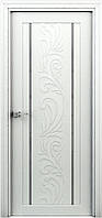 Двері міжкімнатна Весна ламінована біла декорована
