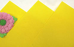 Фетр Китай Жовтий Жорсткий (54) 1 мм 20 на 30 см