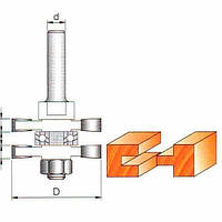 Фреза ГЛОБУС 3523 set D4 d12 h20 комбинированная пазошиповая