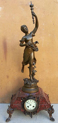 Годинник камінні Богиня Ніка 19 століття Німеччина, фото 2