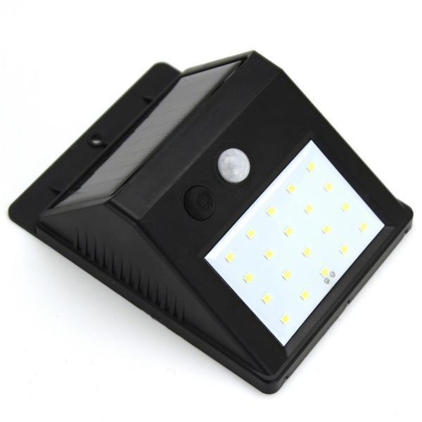 Лампа прожектор SH 609-20smd з датчиком руху та сонячною панеллю настінний вуличний