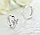 Срібні сережки Метелик зі стерлінгового срібла 925 проби (код 0089), фото 6
