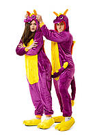 Кигуруми спайро фиолетовый дракон взрослый (р. S-XL) tai0075