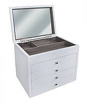 Скринька для ювелірних прикрас Біла, фото 3