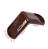 Кутовий замок для ящиків з двома кнопками. Коричневий (03140), фото 2